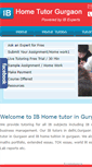 Mobile Screenshot of ibhometutorgurgaon.com