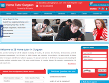 Tablet Screenshot of ibhometutorgurgaon.com